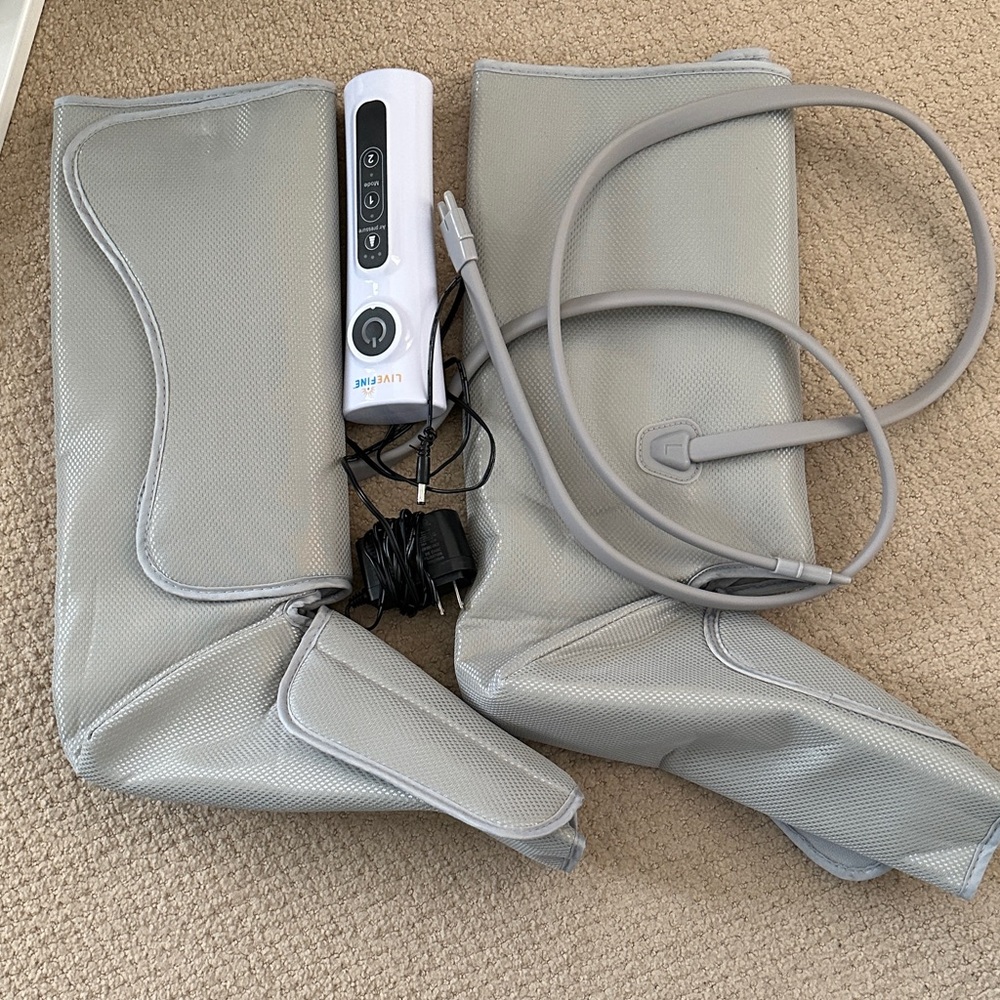 Gray Compression Leg Massager